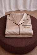 Pyjama satin beige