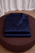 Pyjama satin bleu